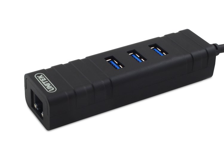 Hub USB 3.0 3 Ports &amp; LAN Unitek (Y 3057)